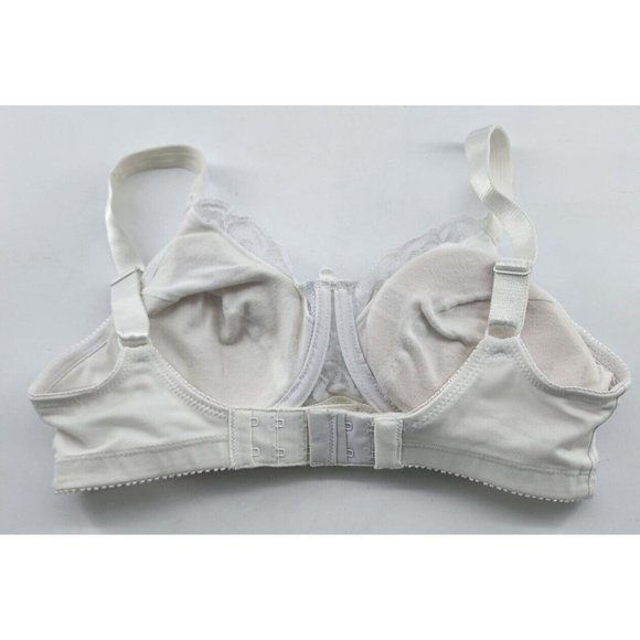 Jodee 606 Surgical Mastectomy Balanced Fit Bra Lace Trim White Size 34A - Picture 4 of 10